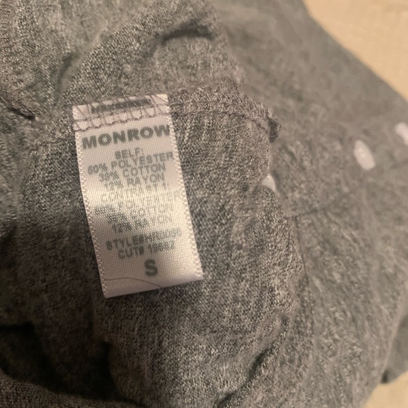 Monrow Long Sleeve Henley Jumpsuit Heather Grey Small - Picture 8 of 10